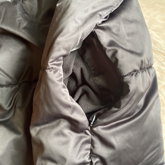 ZARA Long Black Puff Coat - Picture 5 of 8